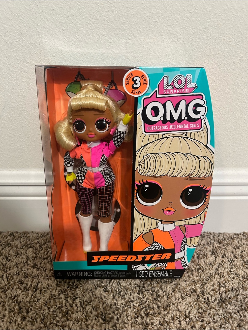L.O.L. Surprise! O.M.G. Speedster Doll - Pink, Black & White